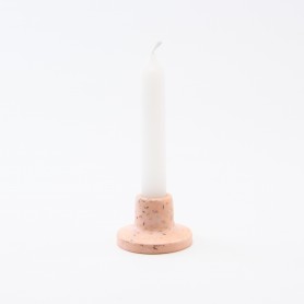 Terrazzo porte-bougies - blush