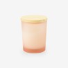 Geurkaarsje met houten deksel - frosted blush