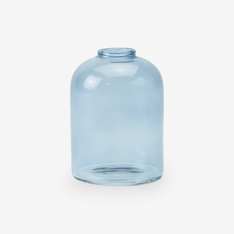 Petit vase en verre - bleu