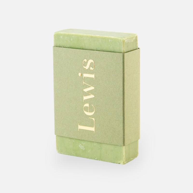 Emballage de savon pré-plié - vert soie