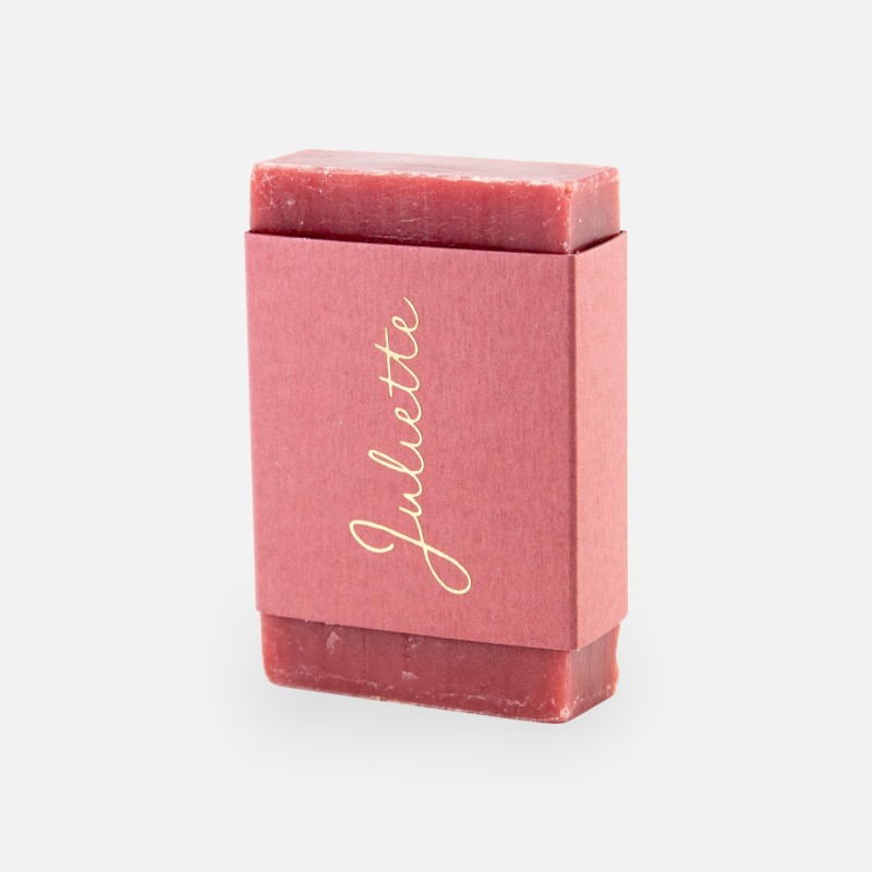 Emballage de savon pré-plié - rosé