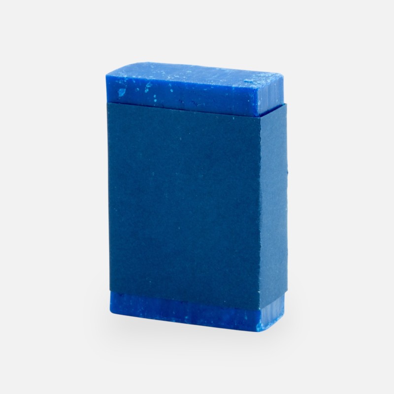 Voorgevouwen wikkel zeep - marineblauw