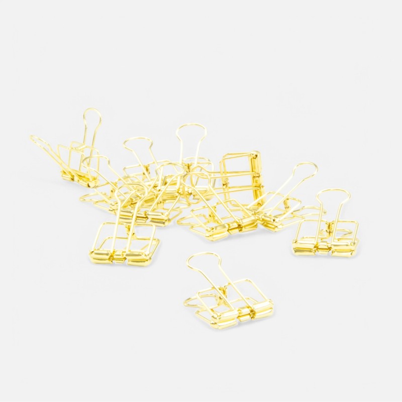 Metalen clips goud