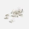 clips en métal argent