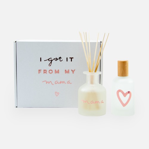 Luxegiftbox diffuser & roomspray gevuld - frosted wit