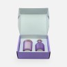 Luxegiftbox geurkaars & diffuser gevuld - frosted lila