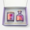 boîte cadeau de luxe personnalisée avec bougie parfumée 100gr et diffuseur de parfum 100ml - speciaal voor jou