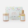boîte cadeau de luxe personnalisée avec bougie parfumée 100g et spray d'ambiance 100ml - simply the best