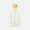 Petite bouteille de luxe transparante bouchon en bois - 50 ml