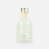 Petite bouteille de luxe transparant bouchon argent - 50 ml
