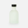 Petite bouteille de luxe blanc bouchon noir - 50 ml