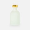 Petite bouteille de luxe blanc bouchon doré - 50 ml