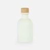 Petite bouteille de luxe blanc bouchon en bois - 50 ml