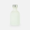 Petite bouteille de luxe blanc bouchon argenté - 50 ml
