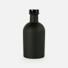 Luxe fles zwart met zwarte dop - 250 ml