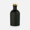 Bouteille de luxe noir bouchon doré - 250 ml