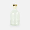 Bouteille de luxe transparant bouchon doré - 250 ml