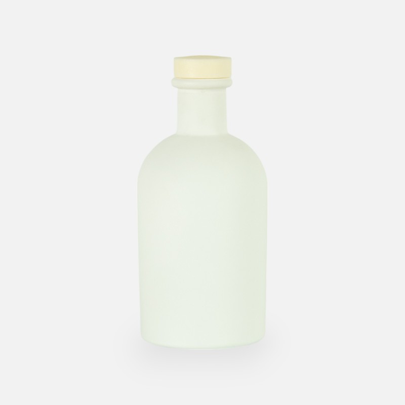 Bouteille de luxe blanc bouchon naturel - 250 ml