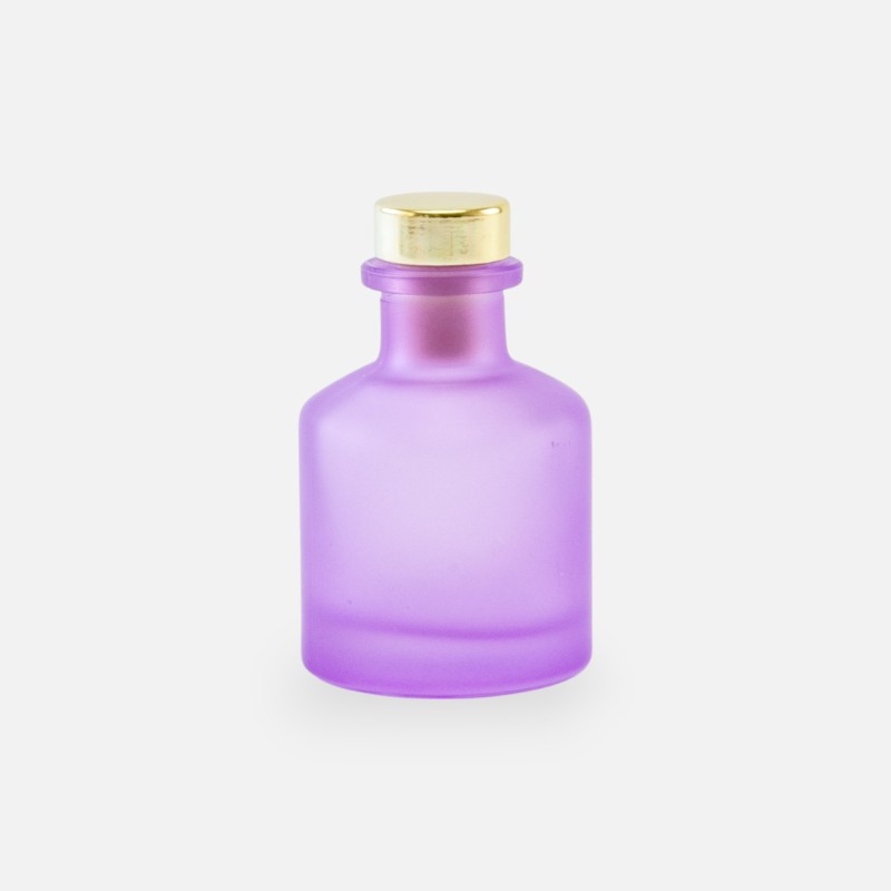 Geurflesje 50ml met gouden dop - frosted lila