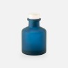 Geurflesje 50ml met rose gold dop - frosted marineblauw