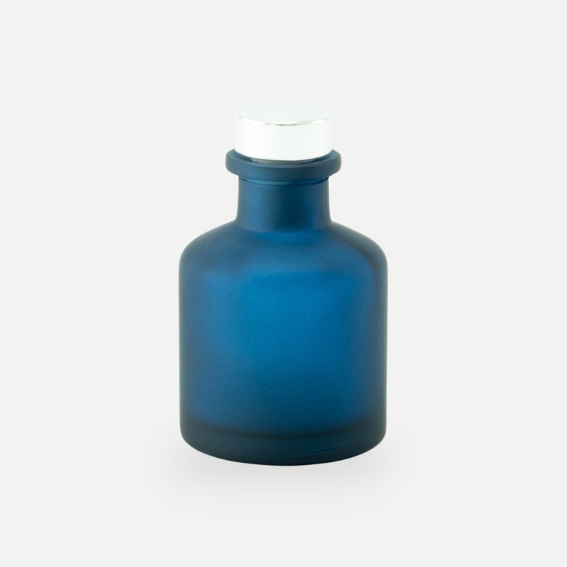 diffuseur de parfum 50ml avec bouchon en argent – blue marine effet givré