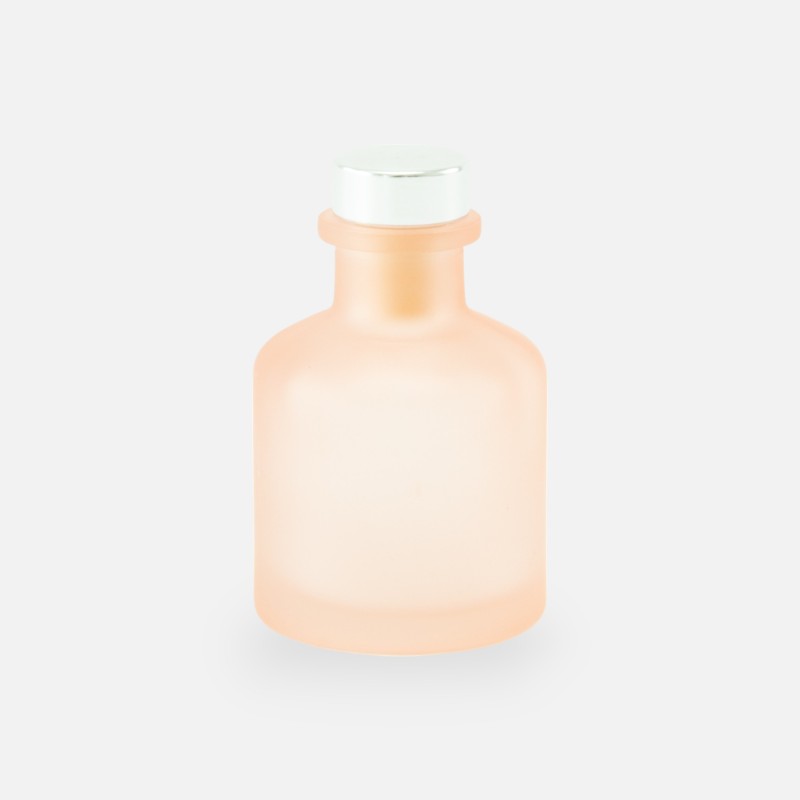 Geurflesje 50ml met zilveren dop - frosted blush