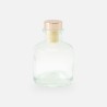Geurflesje 50ml met rose gold schroefdop - transparant