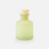 diffuseur de parfum 50ml avec bouchon en bois – vert soie effet givré