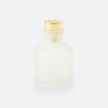 diffuseur de parfum 50ml avec bouchon en or – blanc effet givré