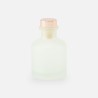 Geurflesje 50ml met rose gold dop - frosted wit