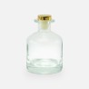 Geurfles 250ml met gouden dop - transparant