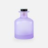 Geurfles 250ml met zwarte dop - frosted lila