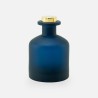 Geurfles 250ml met gouden schroefdop - frosted marineblauw