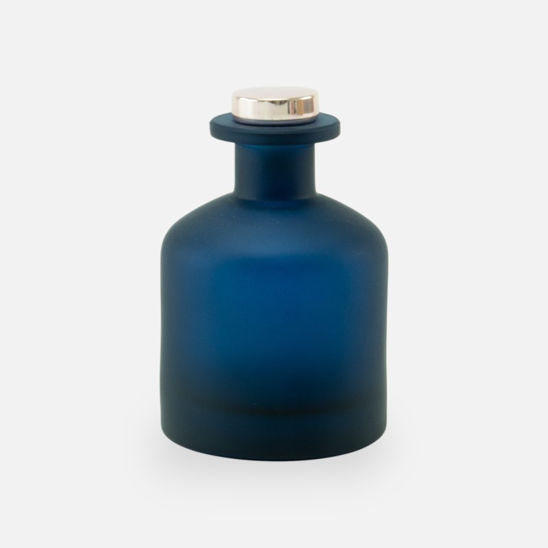 diffuseur de parfum 250ml avec bouchon en rose gold – blue marine effet givré
