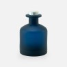 Geurfles 250ml met zilveren dop - frosted marineblauw