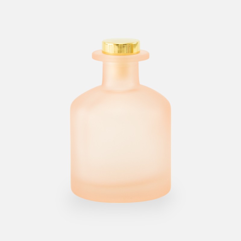 Geurfles 250ml met gouden dop - frosted blush