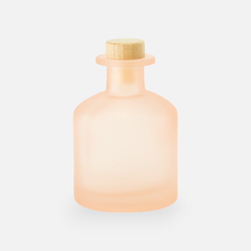 diffuseur de parfum 250ml avec bouchon en bois – blush effet givré