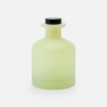 Geurfles 250ml met zwarte schroefdop - frosted zijdegroen