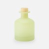 Geurfles 250ml met houten dop - frosted zijdegroen