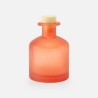 Geurfles 250ml met houten dop - frosted terracotta