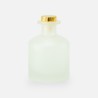 Geurfles 250ml met gouden schroefdop - frosted wit