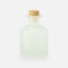 Geurfles 250ml met houten schroefdop - frosted wit