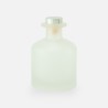 Geurfles 250ml met zilveren dop - frosted wit