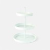 Etagère métal ronde 3 niveaux - blanc