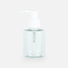Zeepdispenser cylinder transparant/wit - 100 ml
