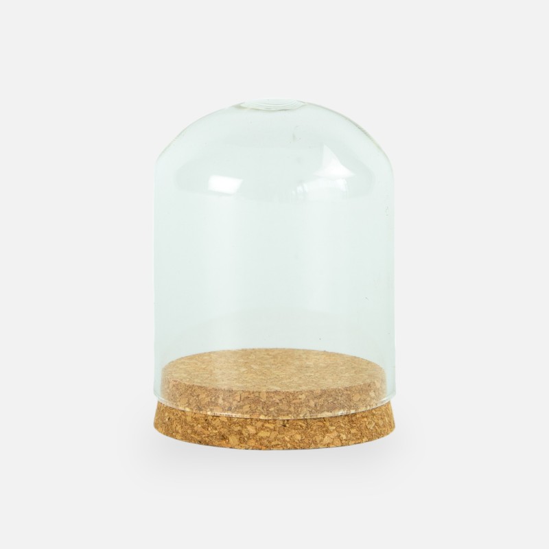 Globe en verre avec bouchon en liège