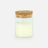 Cylinder potje met kaars en kurkstop