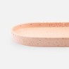 Terrazzo dienblad ovaal large - blush