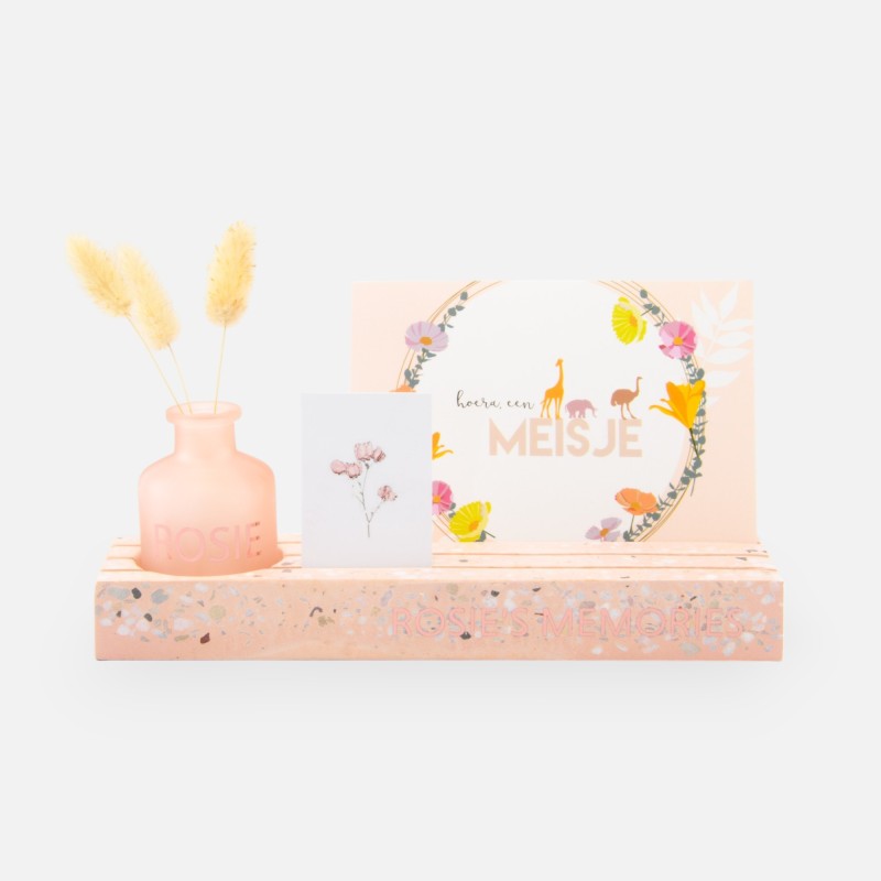 Terrazzo porte message - blush