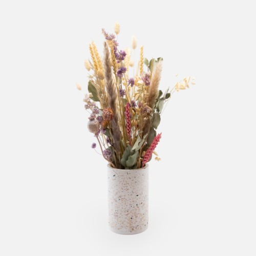 Terrazzo vaas - wit